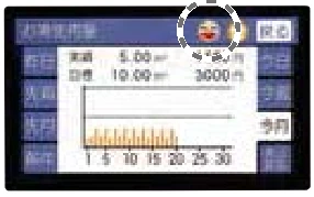 KR-118PMのエネルック月別お湯使用量画面