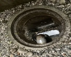 愛知県名古屋市中村区｜浴室排水つまり・屋外排水桝に長年の汚れが蓄積し高圧洗浄で解消