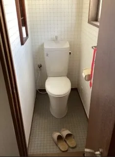 愛知県名古屋市瑞穂区｜トイレタンク水漏れ・内部部品の破損と便器のひび割れを確認し新品交換