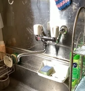 三重県津市　飲食店様　洗い場の蛇口交換