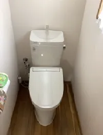岡山県岡山市北区でトイレ水漏れ～トイレ交換