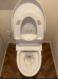 愛知県清須市｜水が溢れるトイレつまりを便器脱着・配管洗浄で解消