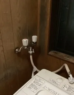 愛知県岩倉市で洗濯機蛇口交換
