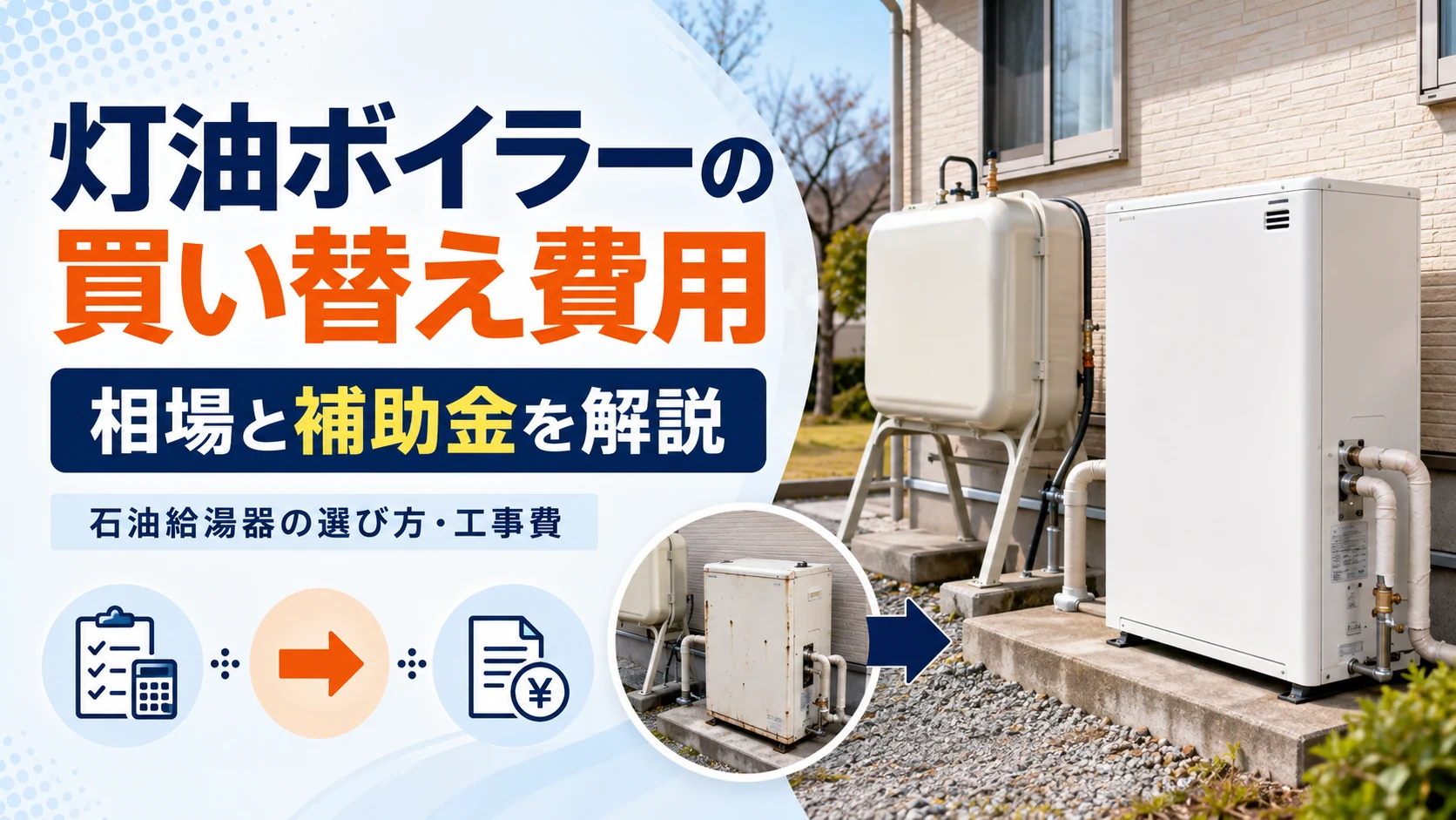 灯油ボイラーの買い替え費用と2026年の補助金