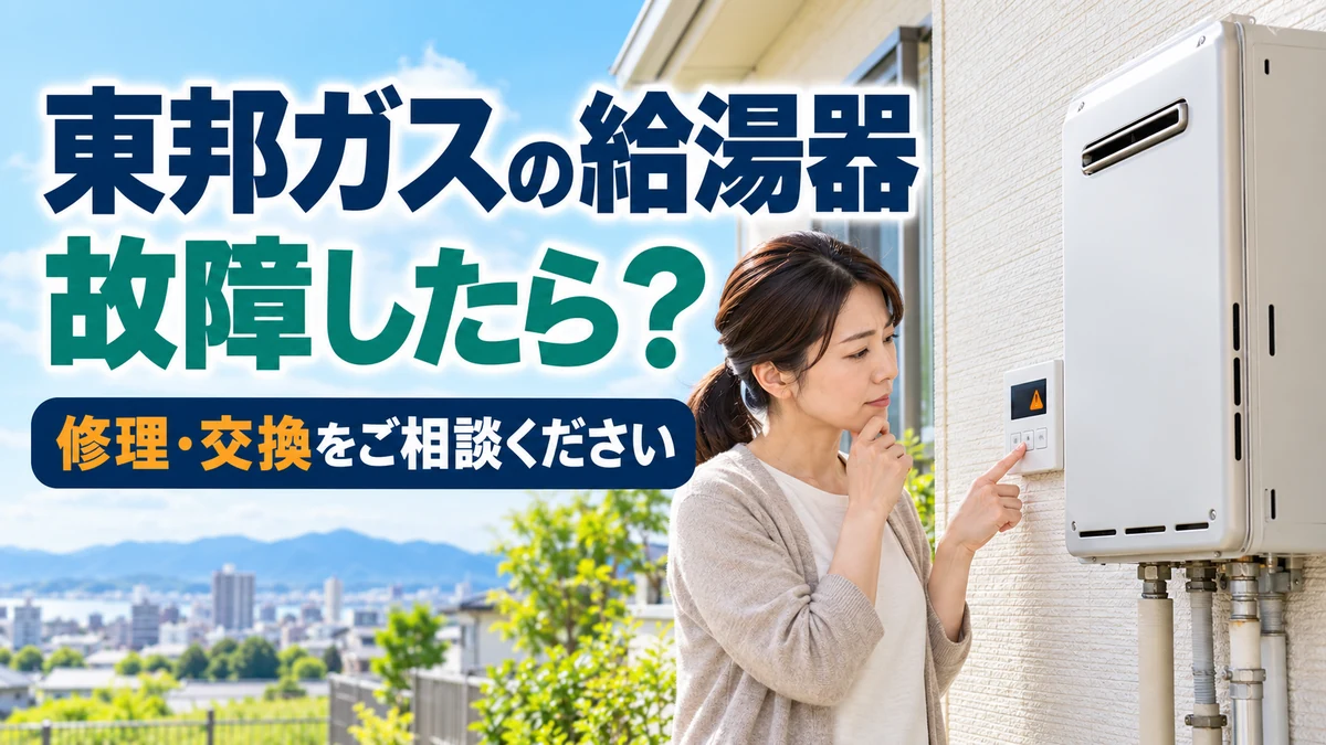 東邦ガスの給湯器が故障したときの確認事項と修理交換相談