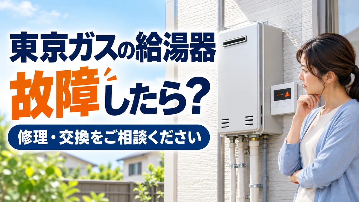 東京ガスの給湯器が故障したときの修理・交換相談