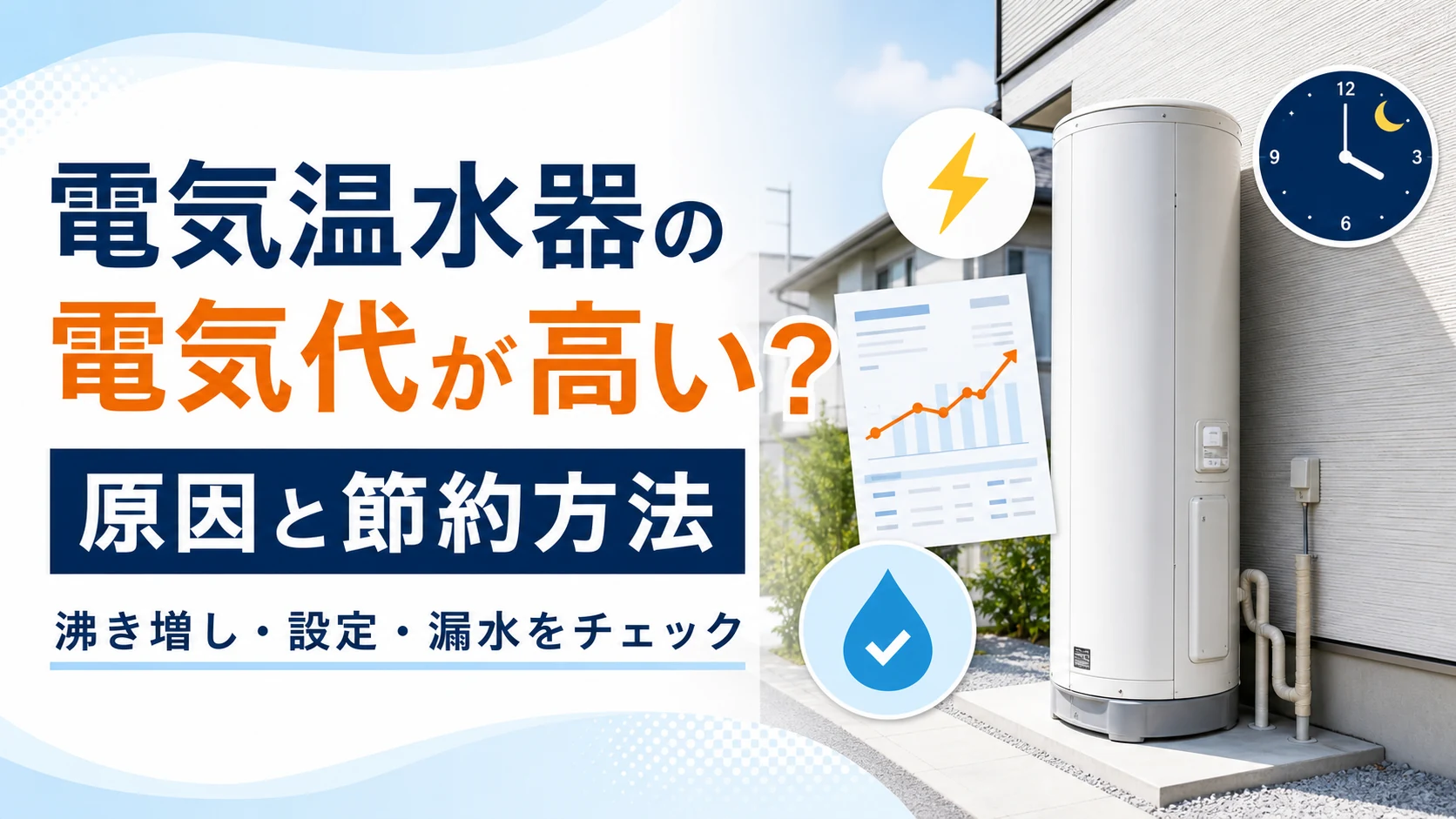 電気温水器の電気代が高い原因と節約方法