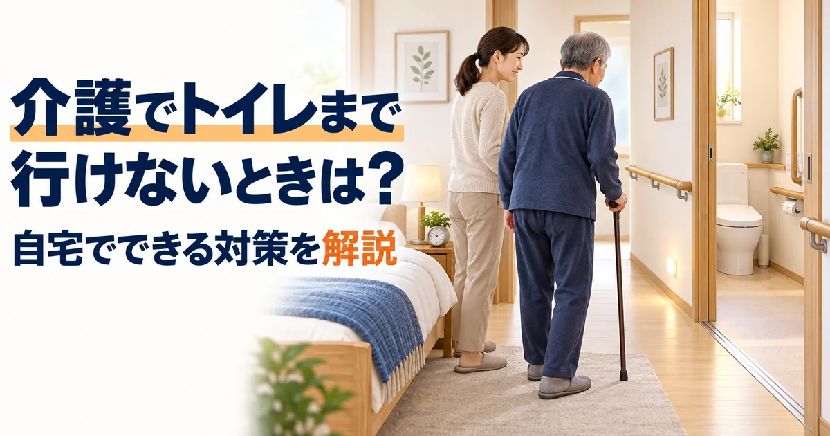介護でトイレまで行けないときは？自宅でできる対策を解説
